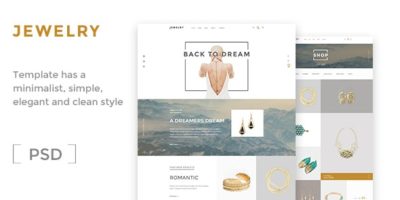 Jewelry- Ecommerce PSD Template by soonlittel