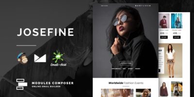 Josefine - E-commerce Responsive Email for Fashion & Accessories with Online Builder by Psd2Newsletters
