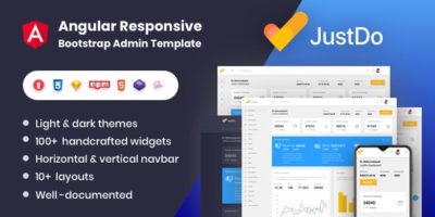 JustDo - Angular 10 Responsive Bootstrap Admin Template by bootstrapdashHQ