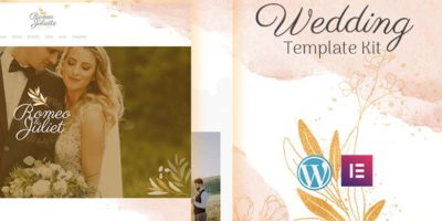 Karin - Gold Wedding Event Invitation Elementor Template Kit by pondokdigital