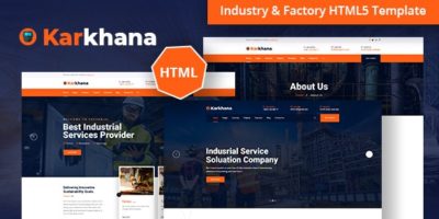 Karkhana - Industry & Factory HTML5 Template by bangladevs