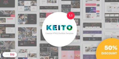 Keito - Creative Multipurpose Portfolio Template by KnightleyStudio