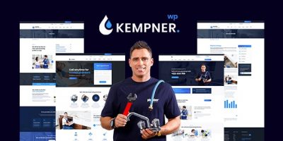 Kempner - Plumber WordPress Theme by wpthemebooster