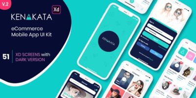 Kenakata - eCommerce Mobile App UI Kit by PriyoDesign