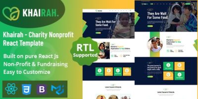 Khairah - Charity Nonprofit React Template by themepresss