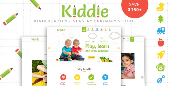 Kiddie - Kindergarten WordPress Theme by zoutula