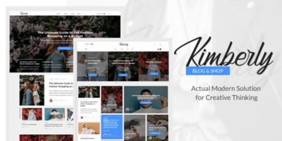 Kimberly - WordPress Blog & Shop Theme by Lesya