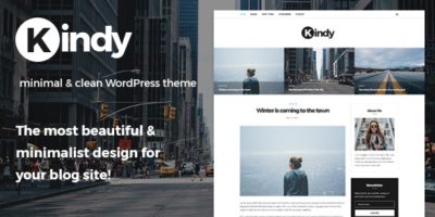 Kindy - Beautiful & Minimalist Blog WordPress Theme by wopethemes