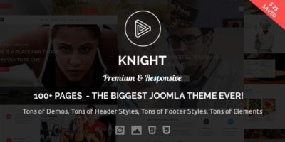 Knight - Responsive Multi-Purpose Joomla Theme by SuPraTech