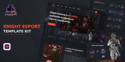 Knight - eSport Website Template by Tokokoo
