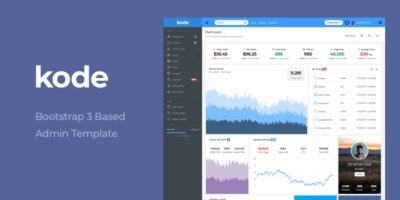Kode -  Responsive Admin Dashboard Template by Bragher