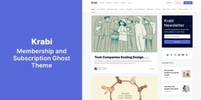Krabi - Membership and Subscription Ghost Theme by aspirethemes