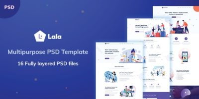 LALA - Multipurpose PSD Template by AwesomeThemez