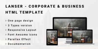 LANSER - Corporate & Business HTML Template by AwesomeThemez