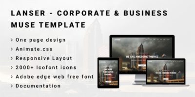 LANSER - Corporate & Business Muse Template by AwesomeThemez