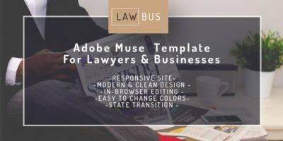 LAWBUS- Adobe Muse Theme  For Lawyers & Businesses by BSVIT