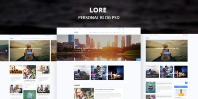 LORE Personal PSD Template by micro_theme