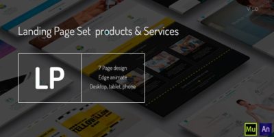 Landing page - set products & services by BSVIT