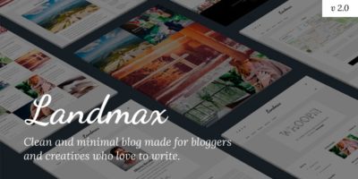 Landmax WP - Minimal Blog Theme by CreaboxThemes