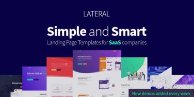 Lateral - Creative SaaS Landing Page Template by VegaThemes