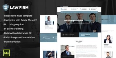 Law Firm Adobe Muse Template by MaximusTheme