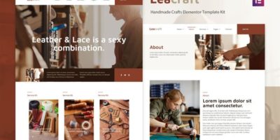 Leacraft - Handmade Crafts Elementor Template Kit by doodlia