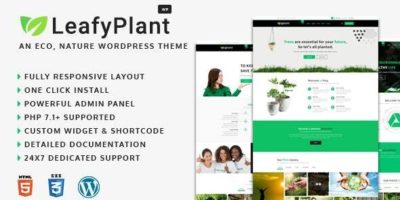LeafyPlant - Multipurpose Environmental WordPress Theme by AtiX