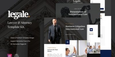 Legale - Lawyer & Law Firm Template Kit by 2sideswork