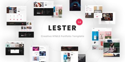 Lester - Creative HTML5 Portfolio Template by jkdevstudio