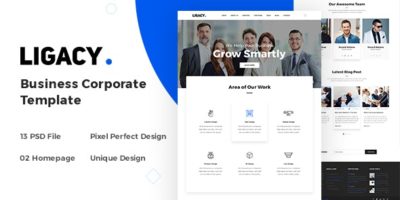 Ligacy - Business Corporate Template by fusion_lab