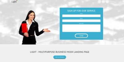 Light - Business MODX landing page  by Webdesignn