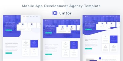 Lintor - Mobile App Development Agency Template by tempload