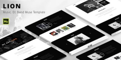 Lion - Music Adobe Muse template by MaximusTheme