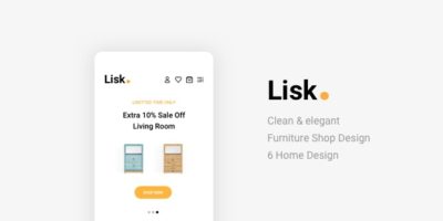 Lisk - Furniture eCommerce Sketch Template by AlitStudio