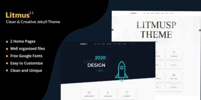 Litmus - Clean Corporate And Blogging Jekyll Theme by Tortoiz