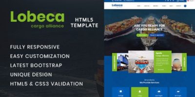 Lobeca Logistic Cargo HTML5 Template by Themelab15