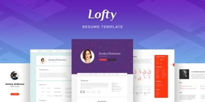 Lofty - CV / Resume Template by ScientecraftDesign
