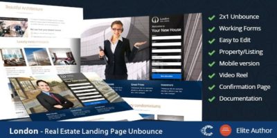 London - Real Estate Landing Page by CoralixThemes