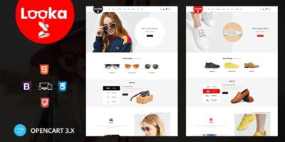 Looka - Glasses & Shoes Opencart Theme by Aeipix