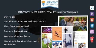 Lorvent Education Template by jyostna