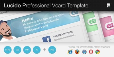 Lucido Professiona Vcard Template by aditivadesign