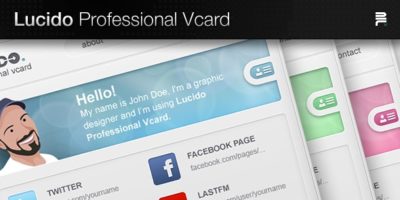 Lucido Professional Vcard by aditivadesign