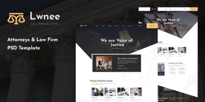 Lwnee - Attorneys & Law Firm PSD Template by wpthemeshaper