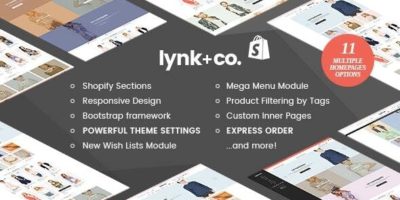 Lynk+Co - Responsive Fashion Shopify Theme (Sections Ready) by halothemes