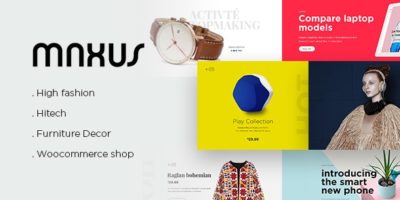 MAXUS - Modern eCommerce Multipurpose PSD by Beautheme