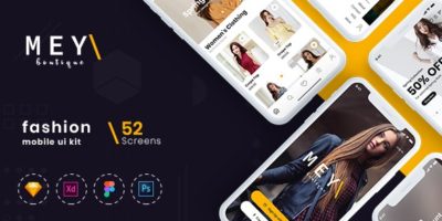 MEYI - Fashion UI kit for Mobile App by ncodetechnologies