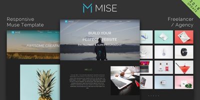MISE_Responsive Muse Template for Freelancer / Agency by CreativeRacer