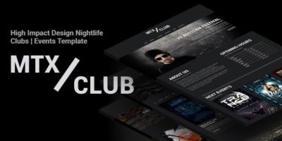 MTX Club - Nightlife And Bars Template by Schiocco