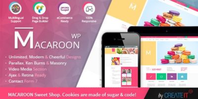 Macaroon Sweet Shop - Colorful WooCommerce Theme by ThemePlayers