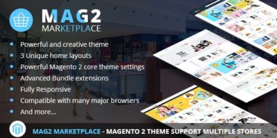 Mag2 Marketplace - Magento 2 Theme Support Multiple Stores by netbaseteam